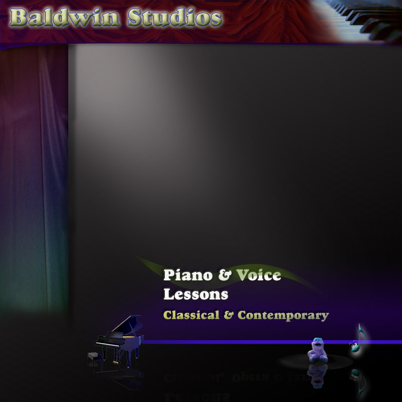 Piano lessons background
